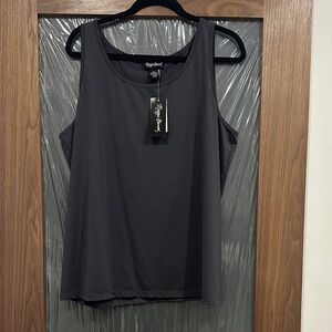 Maggie Barnes Black Scoop Neck Tank Top